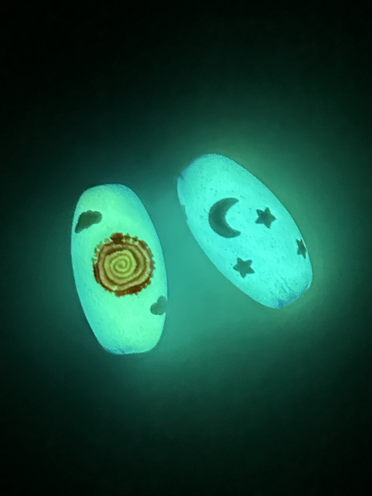 June 2025 Bead of the Month - Our Amazing Sky Bead (glow-in-the-dark) - "The day inspires hope and energy & night inspires calm and peace
