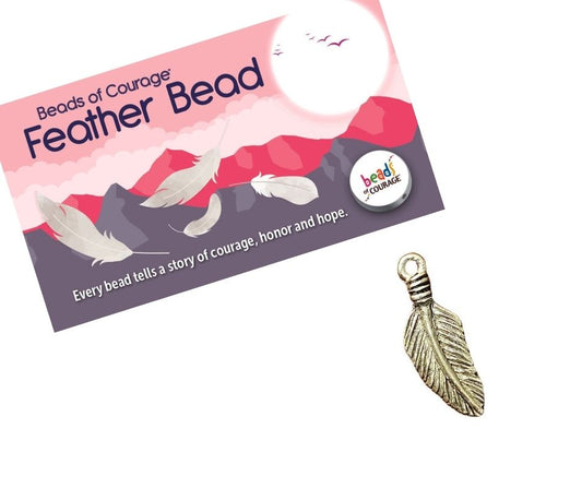 Beads of Courage, Feather Bead for Bereavement Support (1pcs/unit)