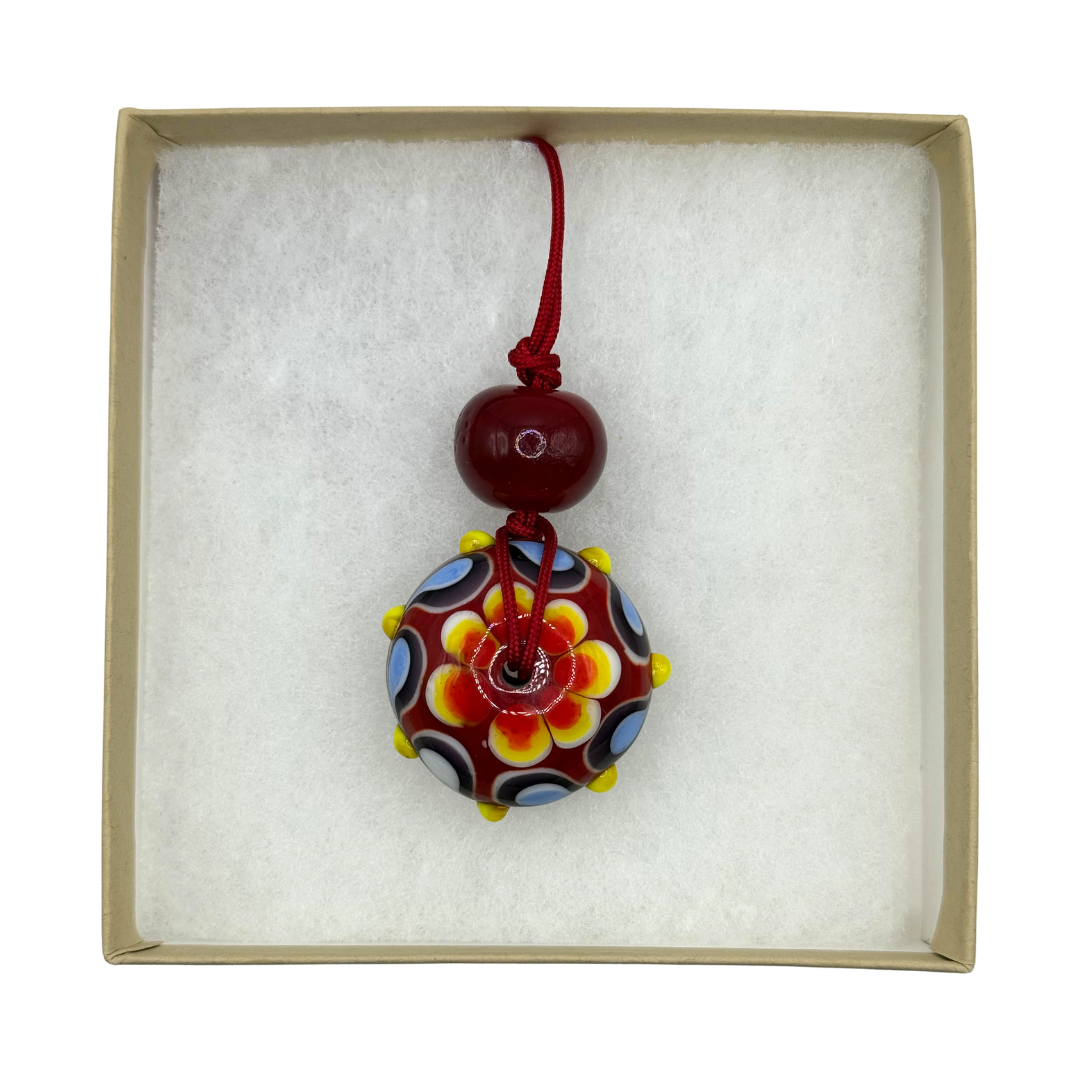 Mandala Bead #17 – Exclusive Artist Made Bead by Bill Wise