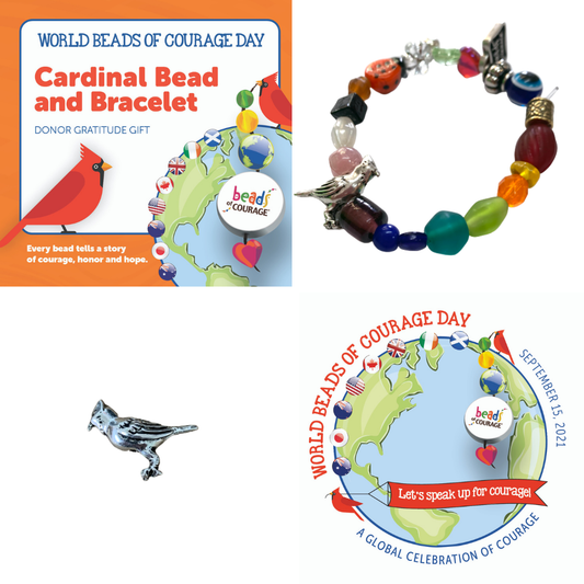 Beads of Courage, 2021 WBOCD Cardinal Bead and Bracelet kit