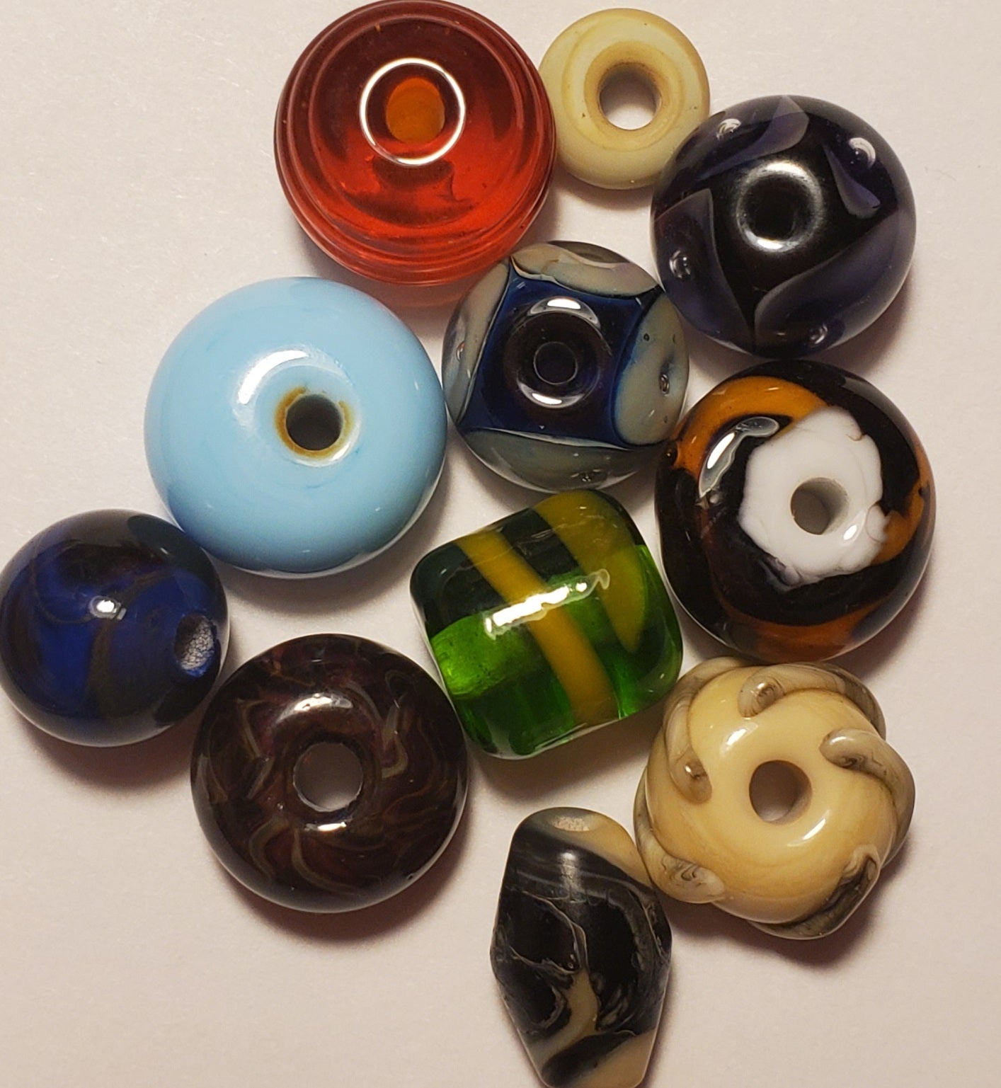 Beads of Courage, Handmade Glass Reflection Beads - 50pcs/unit