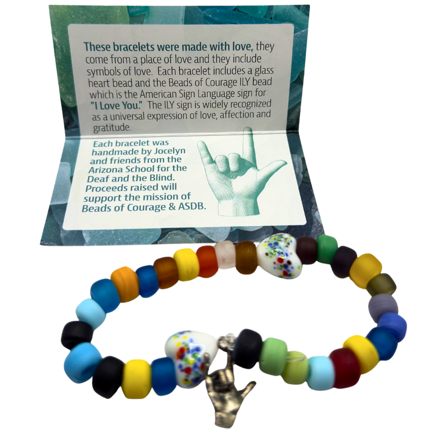 I Love You Bracelets - Made By Arizona School of the Deaf and Blind Students