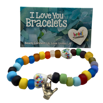I Love You Bracelets - Made By Arizona School of the Deaf and Blind Students