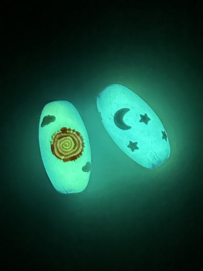 June 2025 Bead of the Month - Our Amazing Sky Bead (glow-in-the-dark) -  "The day inspires hope and energy & night inspires calm and peace