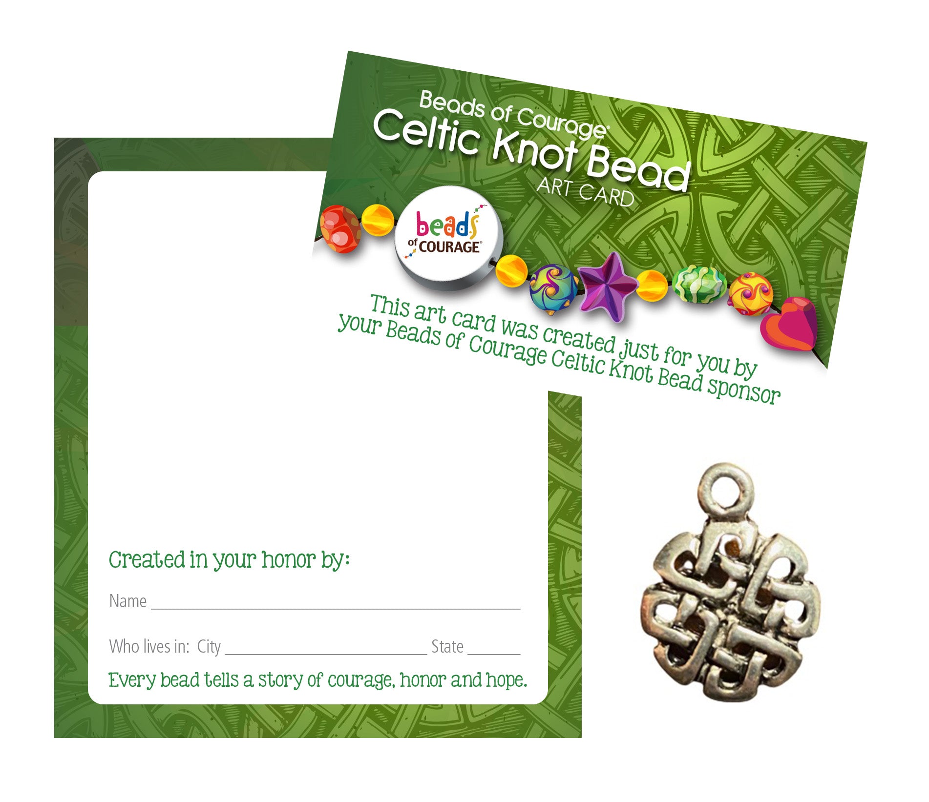 Beads of Courage, Intuit Art Card Kit - Celtic Knot