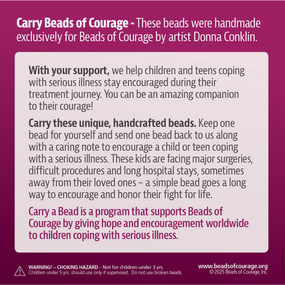 Courage Crew - Wave Carry a Bead Kit - Artist Exclusive by Donna Conklin