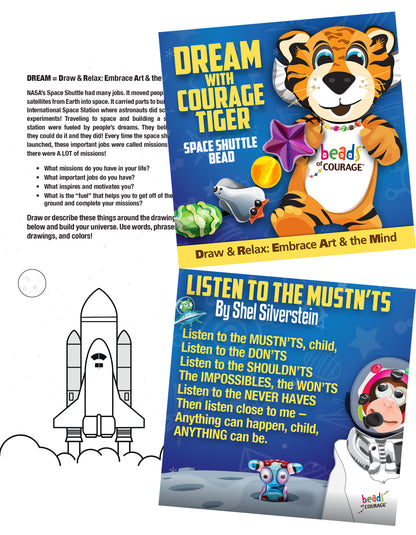Shuttle DREAM Activity, Bead & Bracelet Making Kit  - IT'S OUT OF THIS WORLD!
