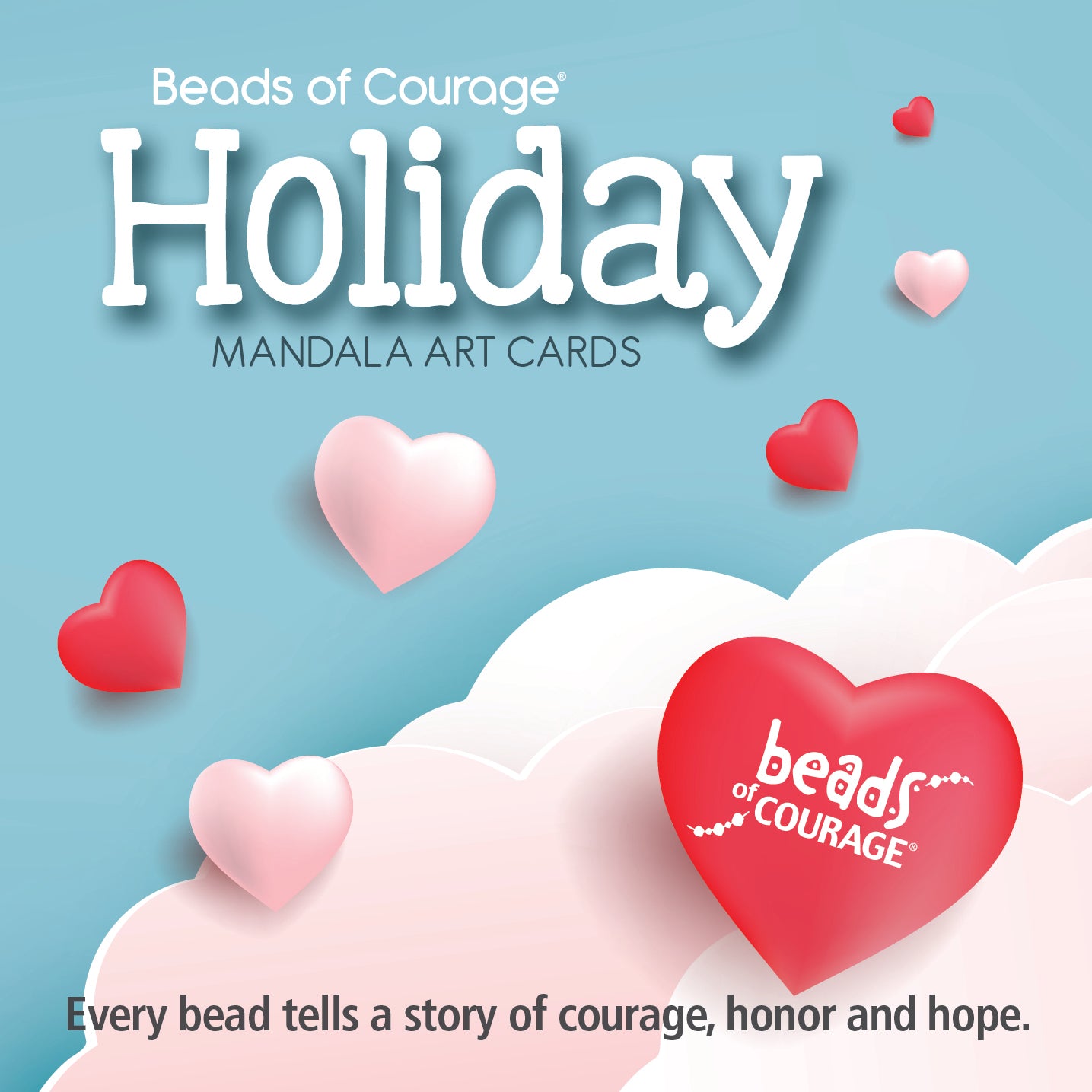 Holiday Heart Mandala Cards