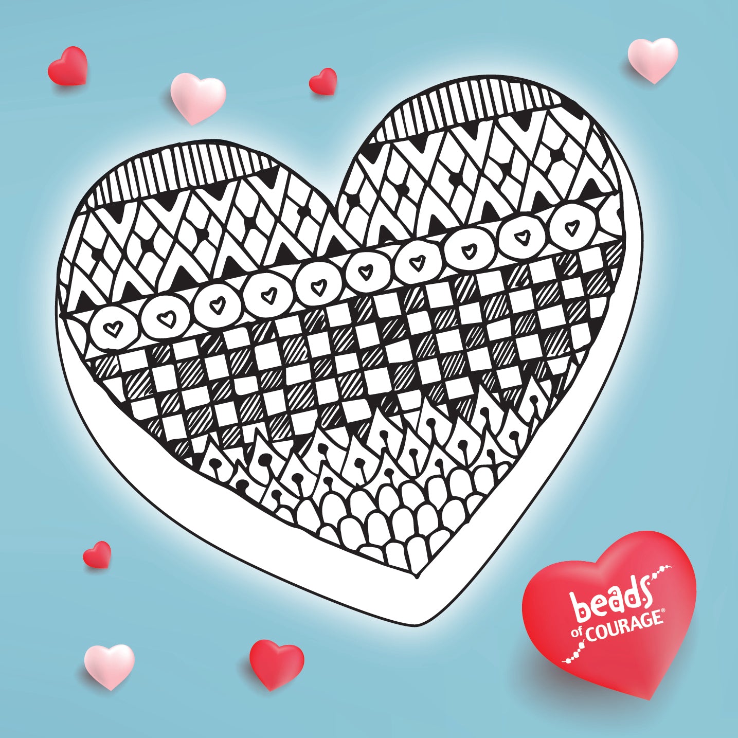 Holiday Heart Mandala Cards