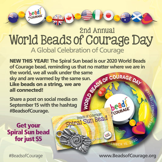 Beads of Courage, World Beads of Courage Bead 2020 - Spiral Sun