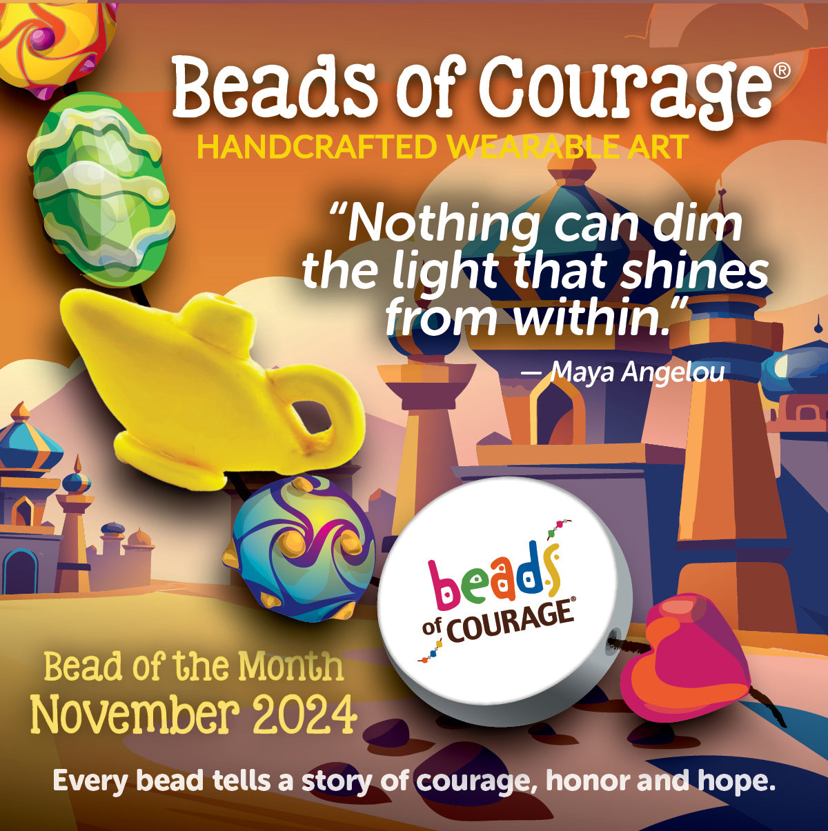 November 2024 Bead of The Month - The Magical Genie Lamp