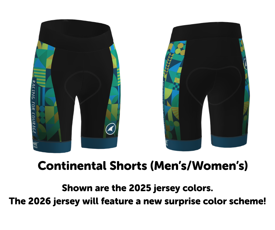 Team Beads of Courage 2026 Continental Shorts (Short Inseam, Men's/Women's)