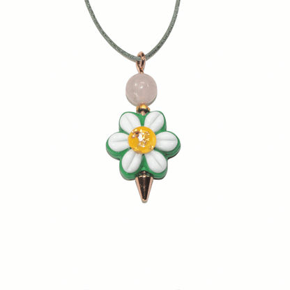 Stepping Stones Add a Bead Pendant Pink Quartz